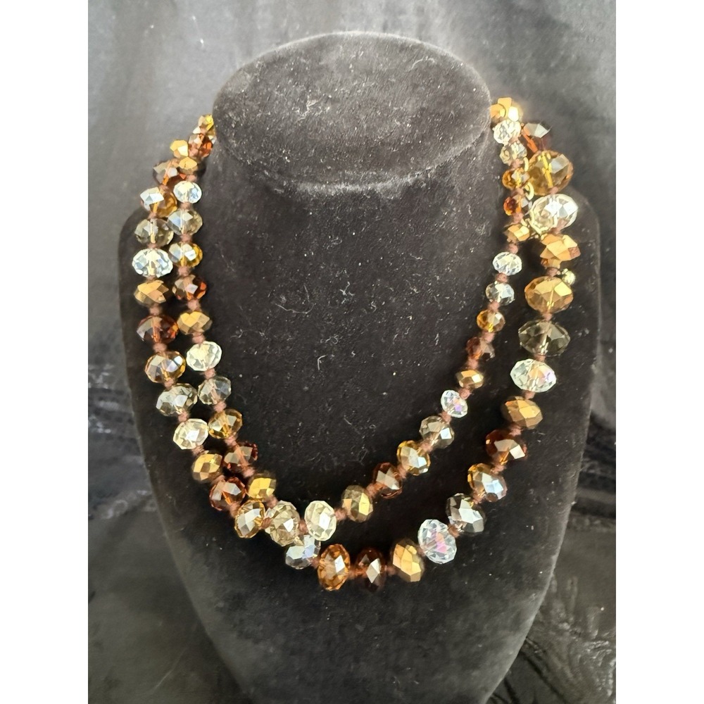 Joan Rivers Faceted Glass Bead Necklace